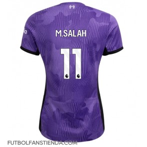 Liverpool Mohamed Salah #11 Tercera Equipación Mujer 2023-24 Manga Corta